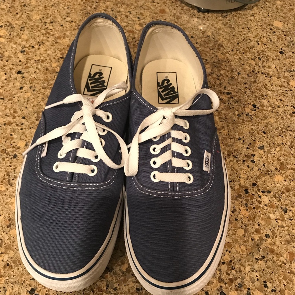 Vans navy/royal shoes. Men’s 9.5 or Women’s 11